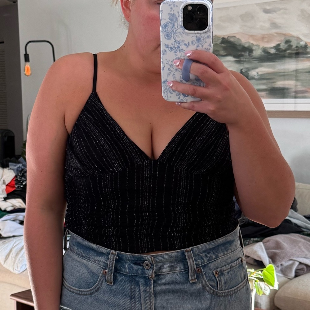 Going out black top - size Large